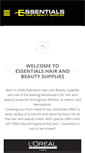 Mobile Screenshot of essentialshairandbeauty.co.uk