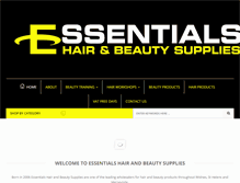 Tablet Screenshot of essentialshairandbeauty.co.uk